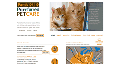 Desktop Screenshot of pamspurrfurredpetcare.com